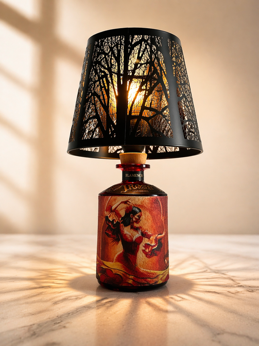 Lampada Artigianale RGB da Bottiglia J.Rose – Illustrazioni Milo Manara, USB con Telecomando