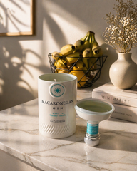 Candela in Bottiglia Ceramica Macaronesian Gin – Design Artigianale | Idea Regalo Premium