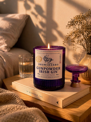 Candela Artigianale da Bottiglia Gunpowder Irish Gin – Design Luxury per Casa