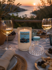Candela Favignana Gin – Candela Artigianale in Vetro di Design