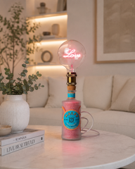 Lampada Malfy Rosa Love LED Incisione Personalizzata - Design Romantico