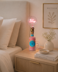 Lampada Malfy Rosa Love LED Incisione Personalizzata - Design Romantico