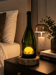 Lampada Hic et Nunc – Bottiglia Riciclata con Luce