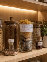 Dispensa Botanist – Porta Pasta e Porta Cialde in Bottiglia Riciclata