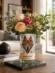 Vaso LONEWOLF Arancione – Vaso da Bottiglia di Gin Riciclata