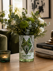 Vaso LONEWOLF Verde – Vaso in Bottiglia di Gin Riciclata
