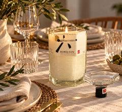 Candela da Bottiglia di Gin ROKU | Design Giapponese e artigianale
