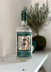 Candela Gin Sipsmith con tappo — Artigianale riciclata (incisione personalizzata)