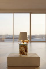 Lampada J.Rose con Ricarica USB - Bottiglia Upcycled con Luce Dimmerabile