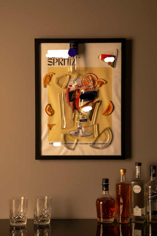 Quadro Aperitivo Italiano- Arredo Design Artigianale