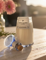 Candela Gin Mare Capri con tappo — Artigianale riciclata design mediterraneo