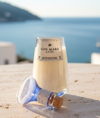 Candela Gin Mare Capri con tappo — Artigianale riciclata design mediterraneo