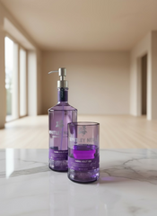 Dispenser portasapone e portaspazzolini Violetta