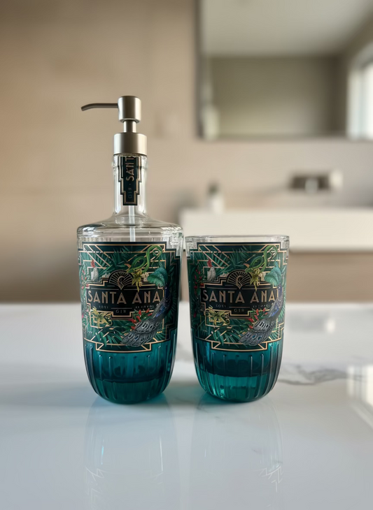 Set dispenser e portaspazzolini Santa Ana