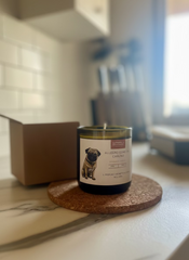 CANdela Carlino - Candela Profumata per Amanti dei Cani | Vino Riciclato
