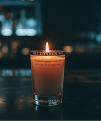 Candela Gin London n.1 con tappo — Artigianale riciclata (incisione personalizzata)