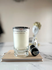 Candela Gin London n.1 con tappo — Artigianale riciclata (incisione personalizzata)