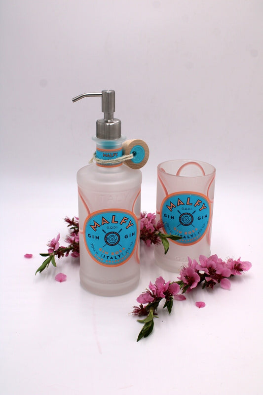Set Dispenser e Portaspazzolini Rosa