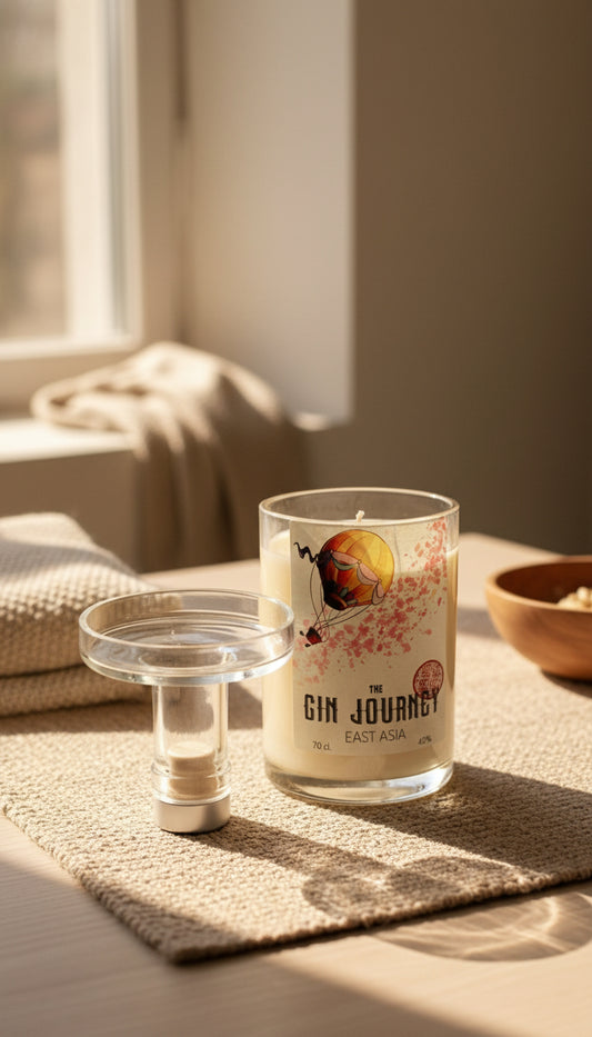 Candela Mongolfiera con tappo (incisione personalizzata)