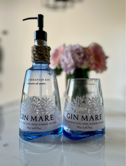 Dispenser sapone Gin Mare con bicchiere coordinato