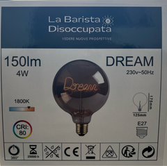 Lampadina con scritta a led Dream