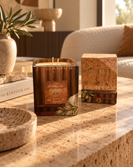 Candela di Design ADAMVS in Bottiglia Riciclata – Idea Regalo Artigianale