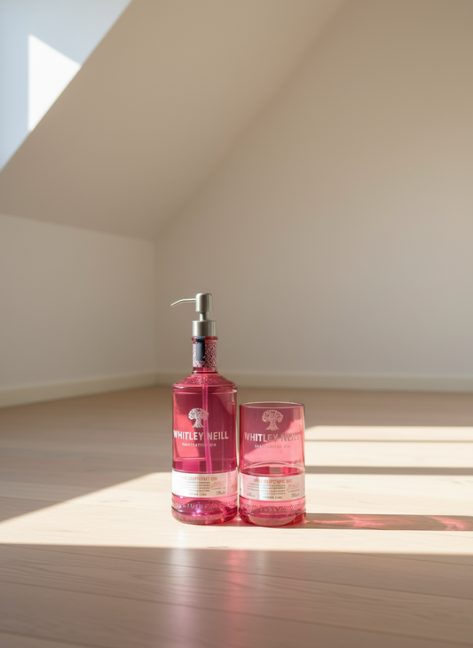 Set dispenser e portaspazzolini Pink grapefruit