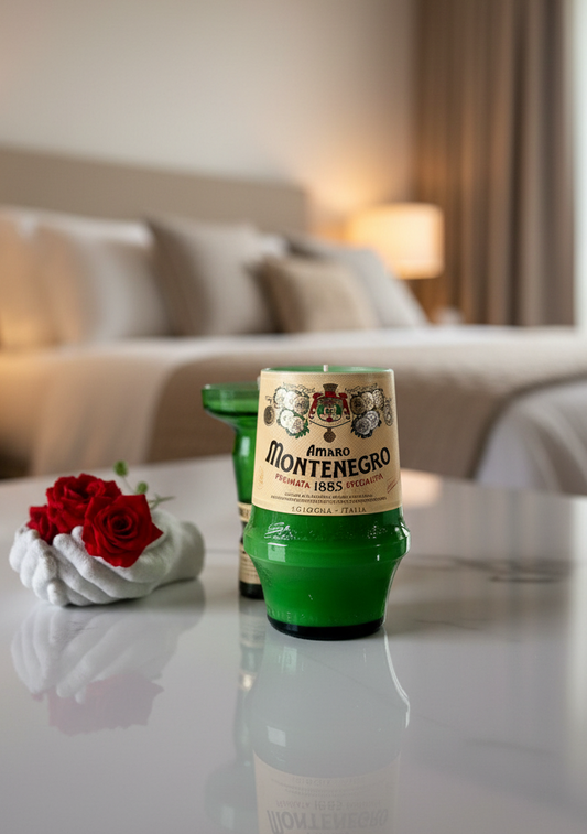 Candela Amaro Montenegro con tappo — Artigianale riciclata design storico