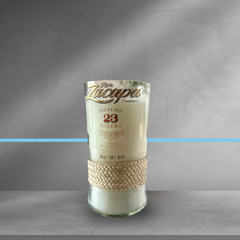 Candela Rum Zacapa 23 con tappo — Artigianale riciclata (incisione personalizzata)