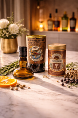 Candela Gin del Professore Crocodile con tappo — Artigianale riciclata (incisione personalizzata)