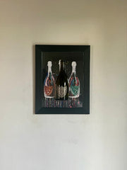 Champagne on the wall