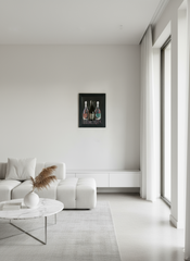 Champagne on the wall