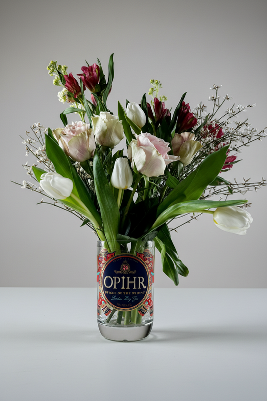 Vaso Bottiglia Ophir Gin - Dettagli Indiani