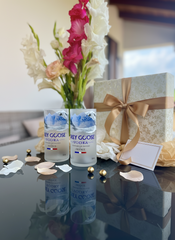 Bicchieri da Bottiglie Grey Goose Riciclate (incisione personalizzata)