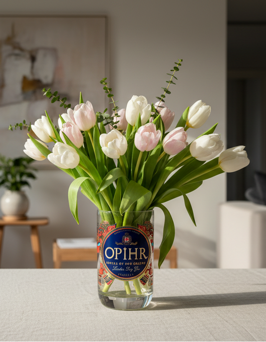 Vaso Bottiglia Ophir Gin - Dettagli Indiani