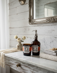 Set Bagno Diplomatico Rum Artigianale - Dispenser Sapone e Portaspazzolini