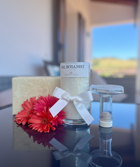 Candela Gin The Botanist con tappo — Artigianale riciclata botanica