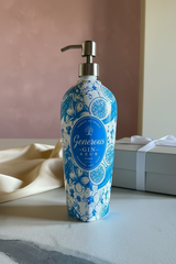 Idea regalo dispenser sapone in bottiglia gin riciclata design elegante

