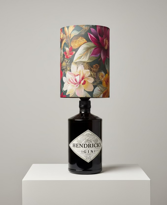 Lampada Hendrick's Flower - Design Gin (incisione personalizzata)