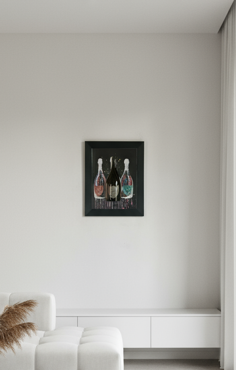 Champagne on the wall