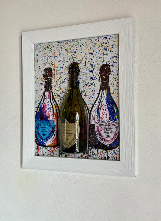 Champagne on the wall