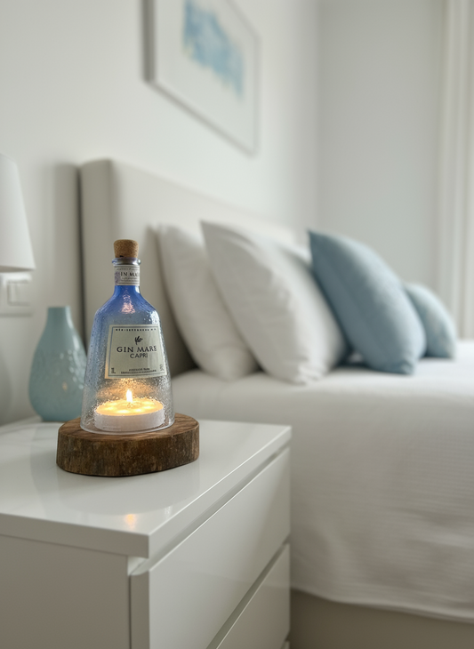 Lampada Capri USB legno