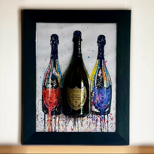 Champagne on the wall