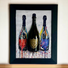 Champagne on the wall