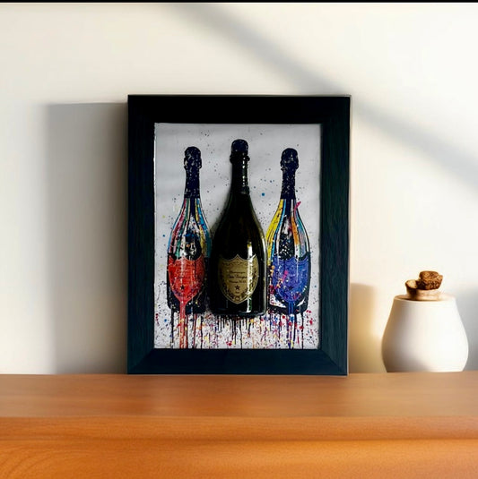 Champagne on the wall