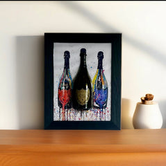 Champagne on the wall