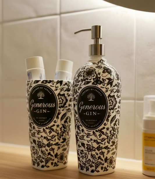 Set Bagno Generous Artigianale - Dispenser Sapone e Portaspazzolini