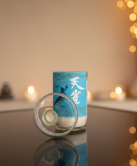 Candela Gin Tenjaku con tappo — Artigianale riciclata (incisione personalizzata)