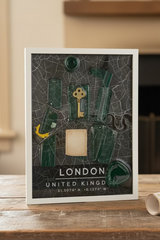 Quadro "The Key of London" - Arredo Design Artigianale Stile British