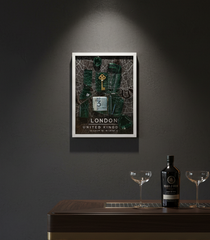 Quadro "The Key of London" - Arredo Design Artigianale Stile British